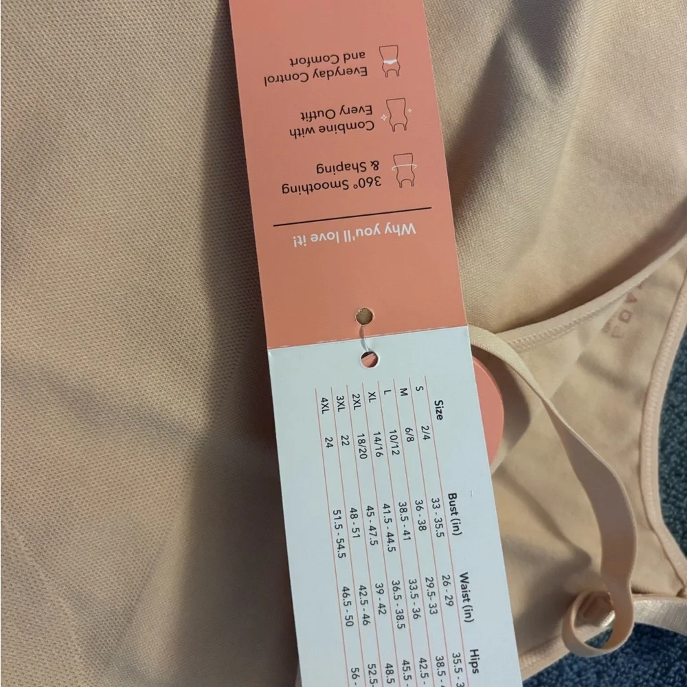 Shapermint Chai (Beige) Sleeveless Camisole XL NIB - Picture 4 of 8